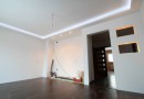 Modern apartment interior with LED ceiling lights